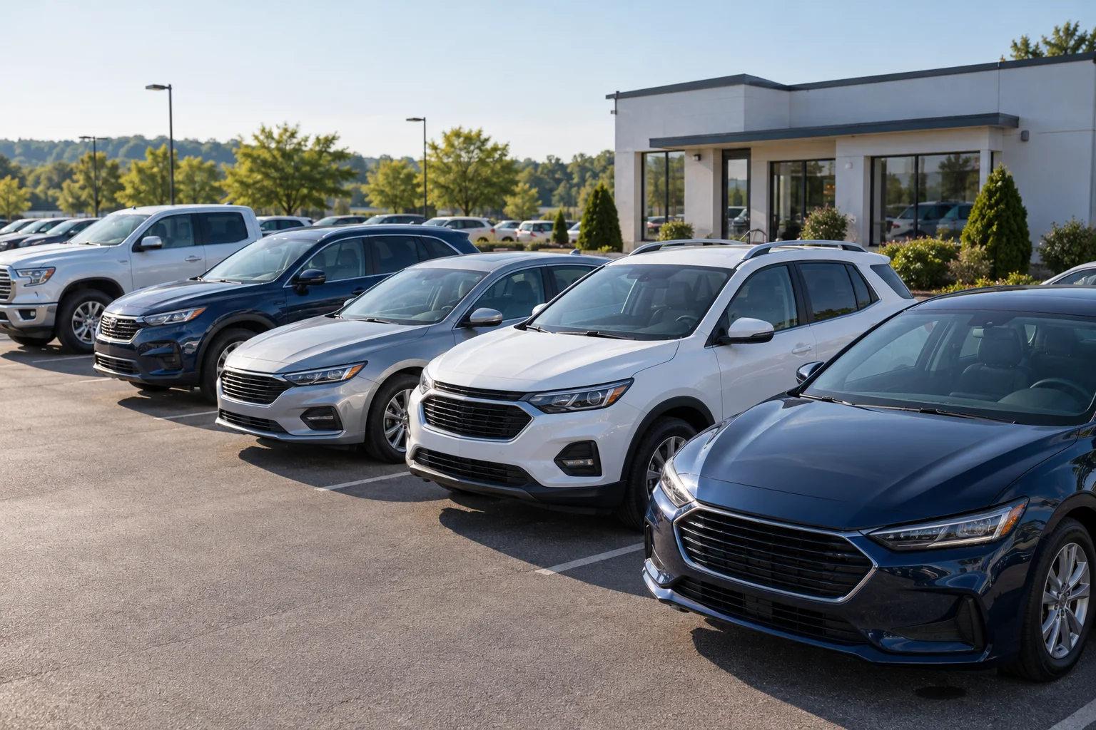 Illustrative independent used-car dealership inventory.
